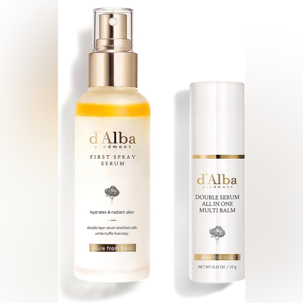 d'Alba White Truffle First Spray Serum and Double Serum All-in-one Multi Balm